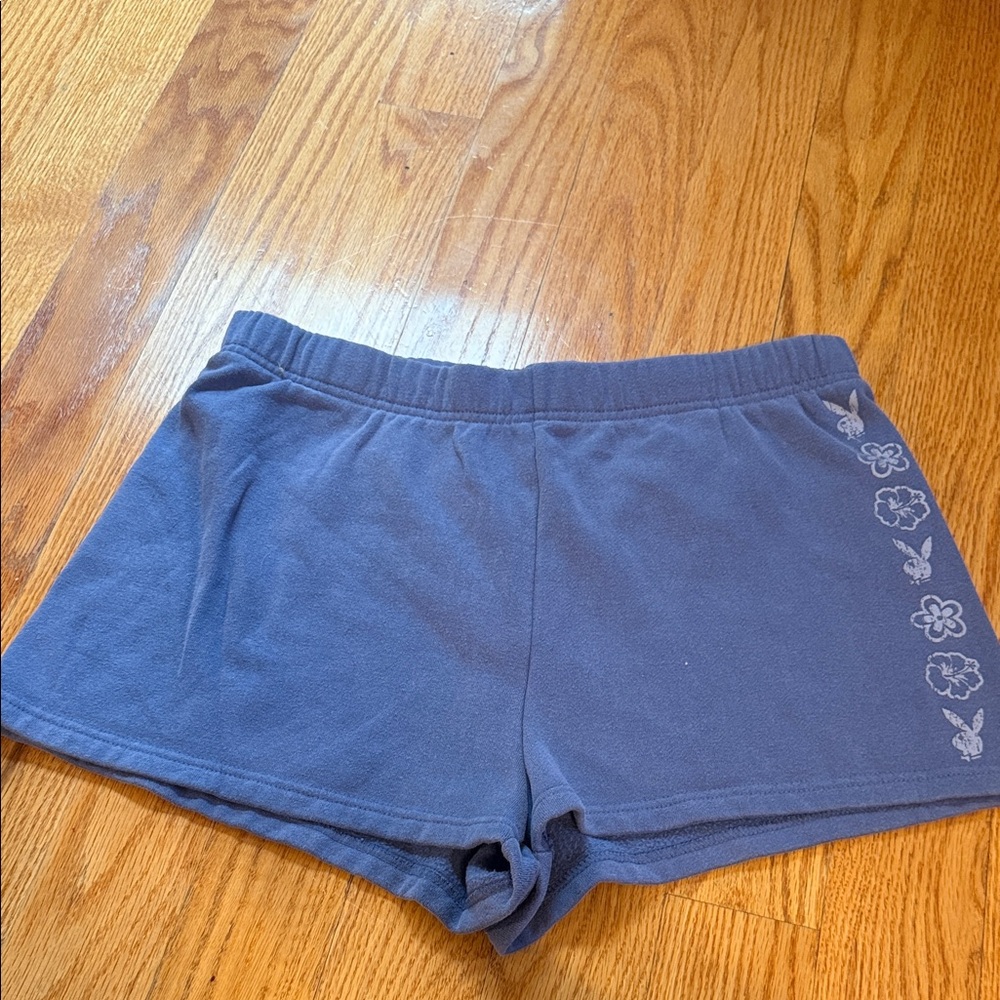 ⭐️PacSun Navy Blue Floral Logo Women’s Shorts